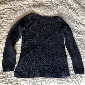 Talbots small knitted sweater in navy